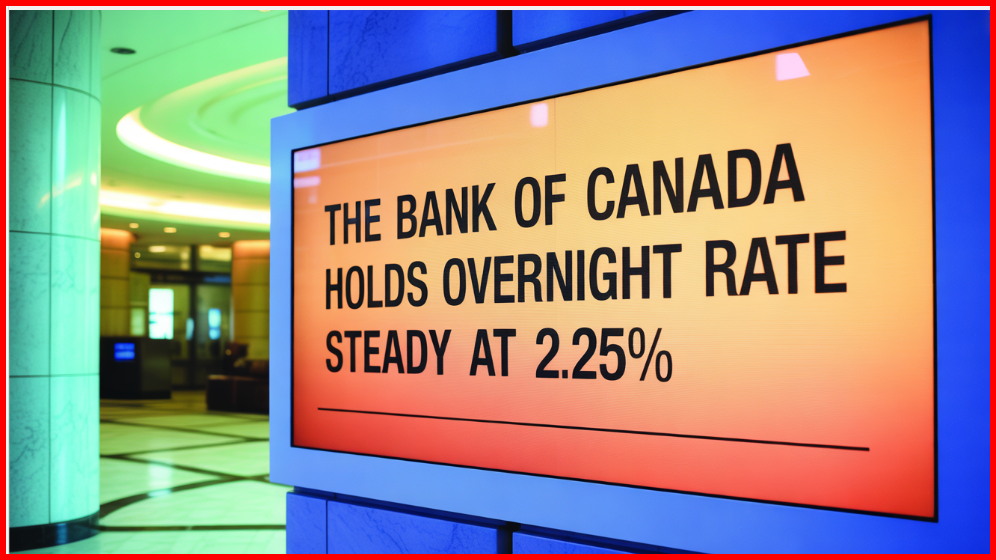 Bank of Canada Holds Policy Rate Steady